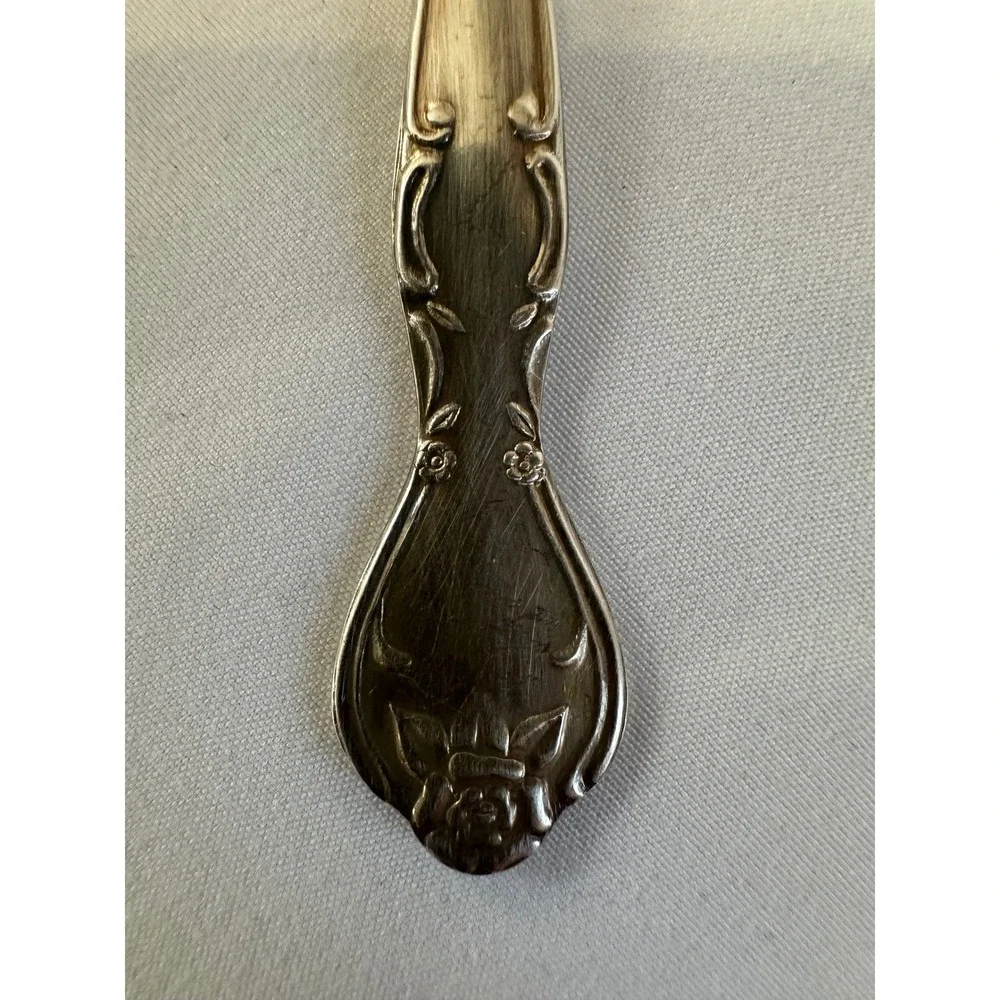 National Silverplate NORMA Japan Pierced Serving Spoon‎ Leaf Design